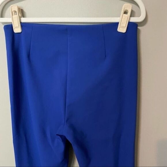 Opening Ceremony royal Blue scuba stretch skinny Pant ankle zip size 4 - Picture 8 of 10
